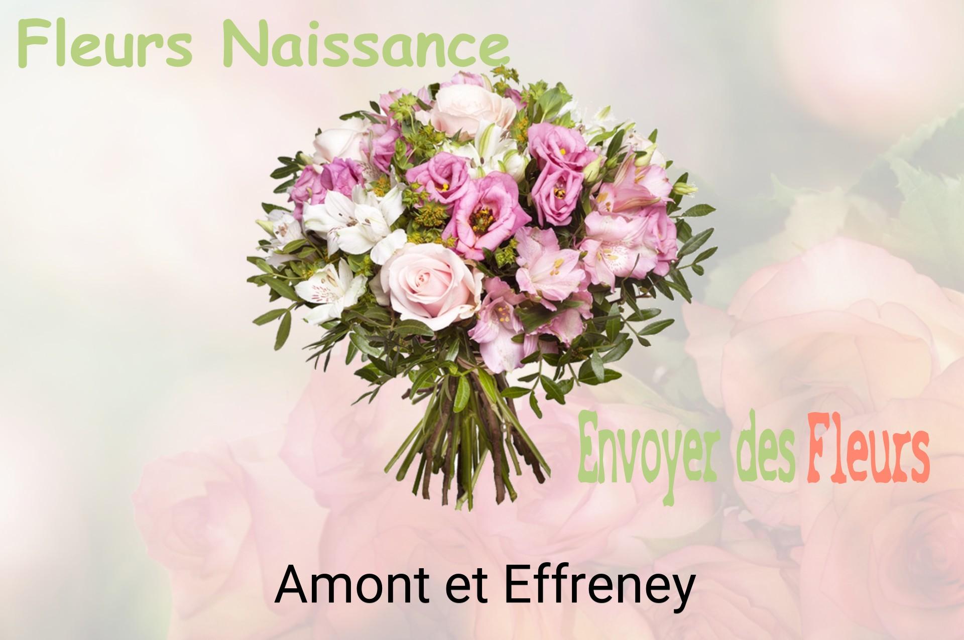 Bouquet de fleurs de naissance livré à Amont-et-Effreney